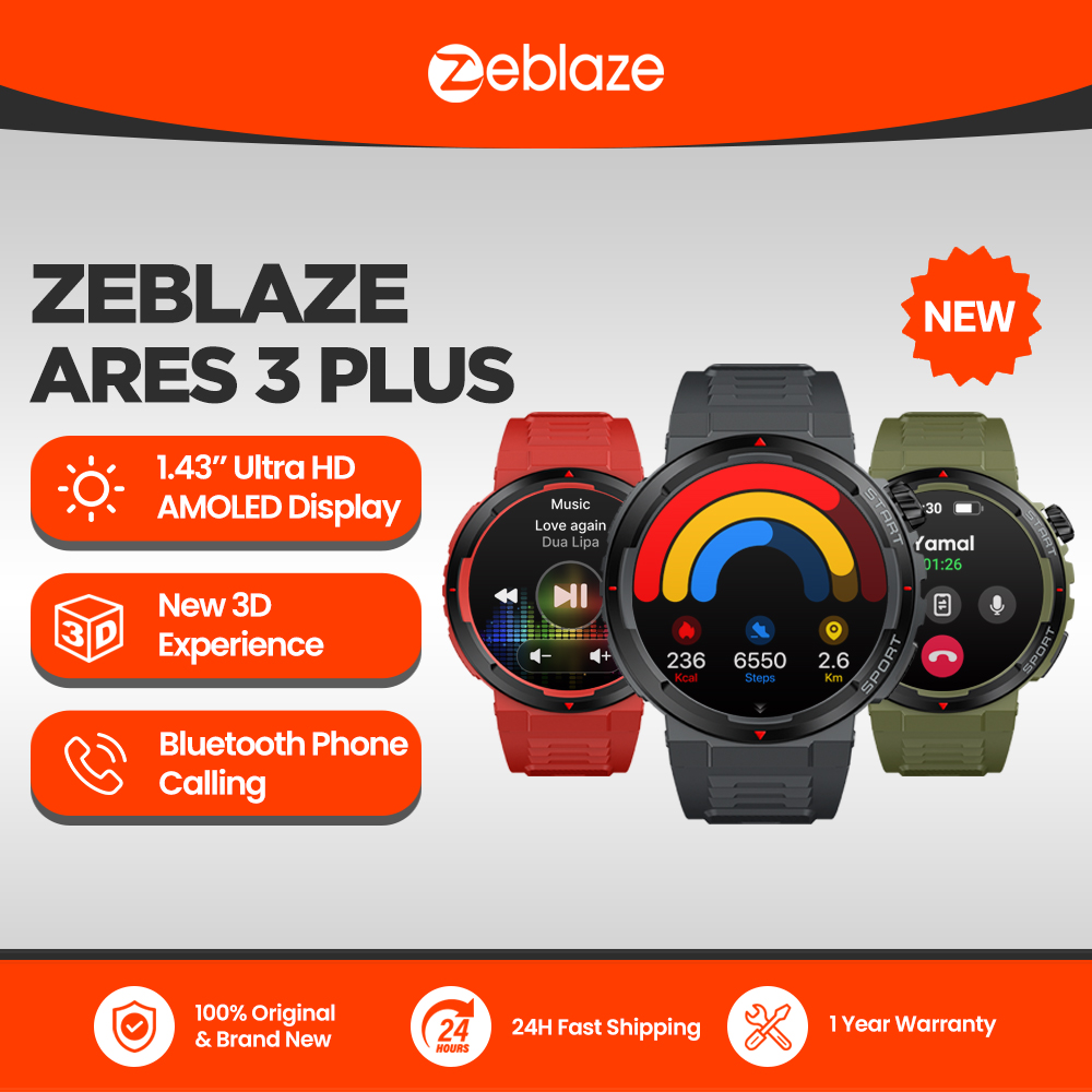 Smartwatch Faces - Nowy Zeblaze Ares 3 Plus 1,43-calowy