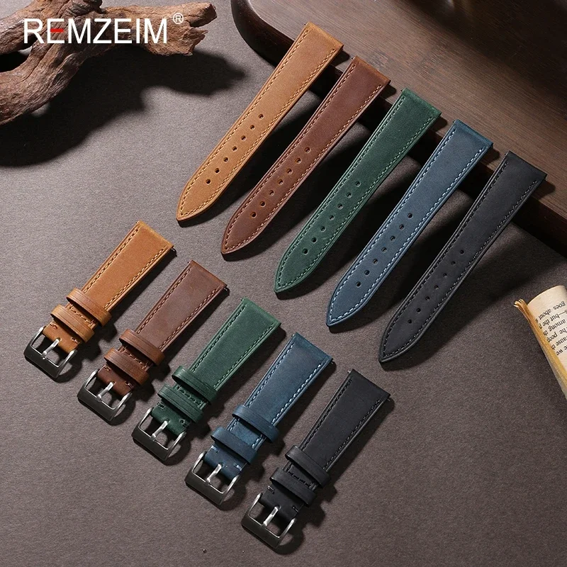 Nylon Nato Strap - Crazy Horse skórzany pasek do zegarka