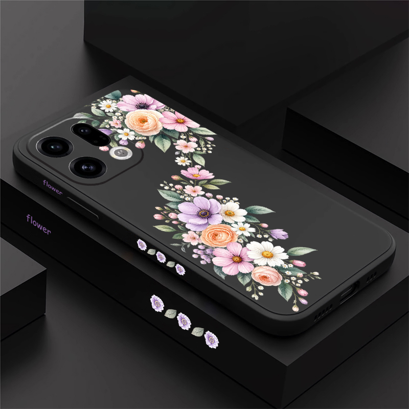 Oppo Reno 12 - Różowe etui na telefon z drobnym