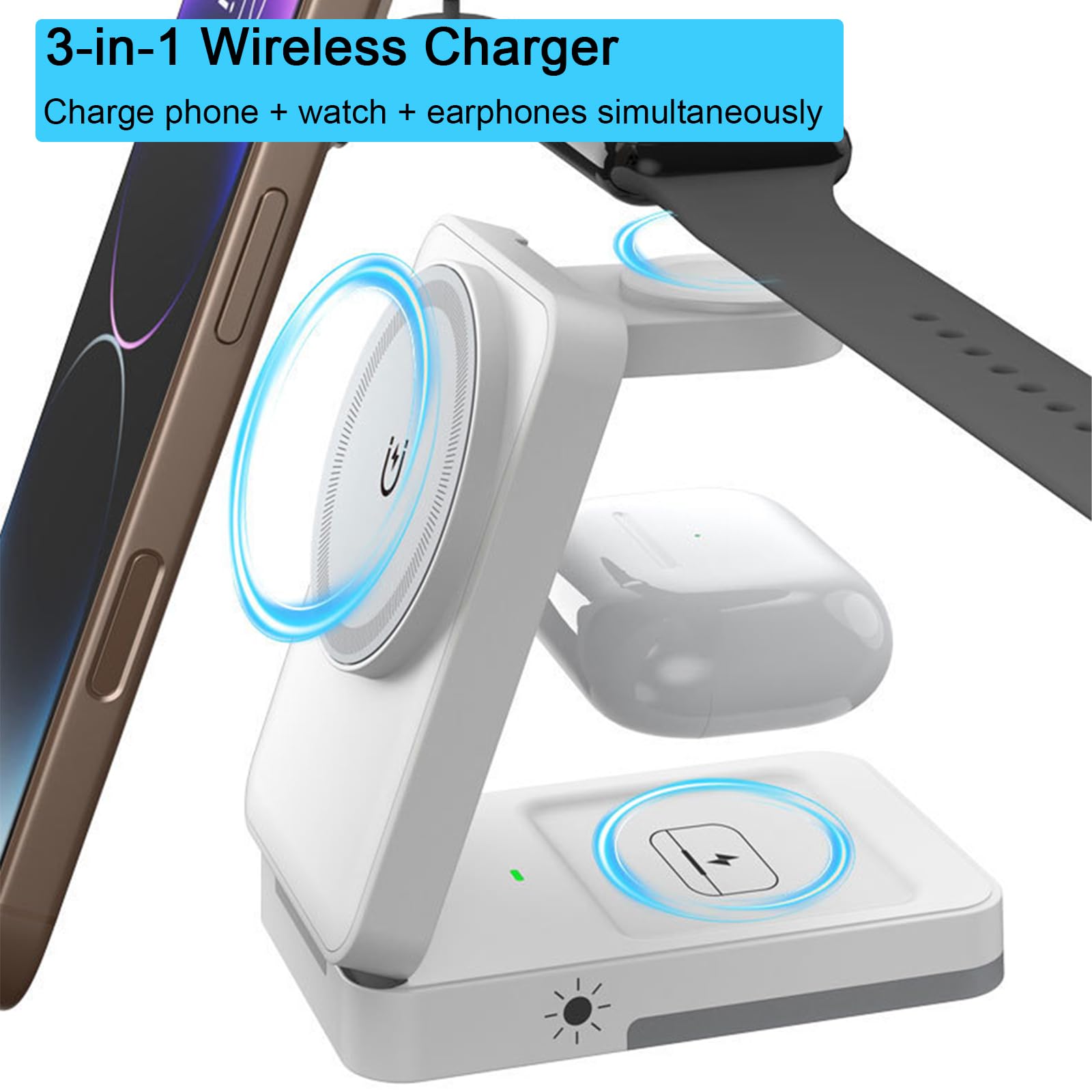 Składana ładowarka bezprzewodo – Wireless Charger Watch recenzja i cena