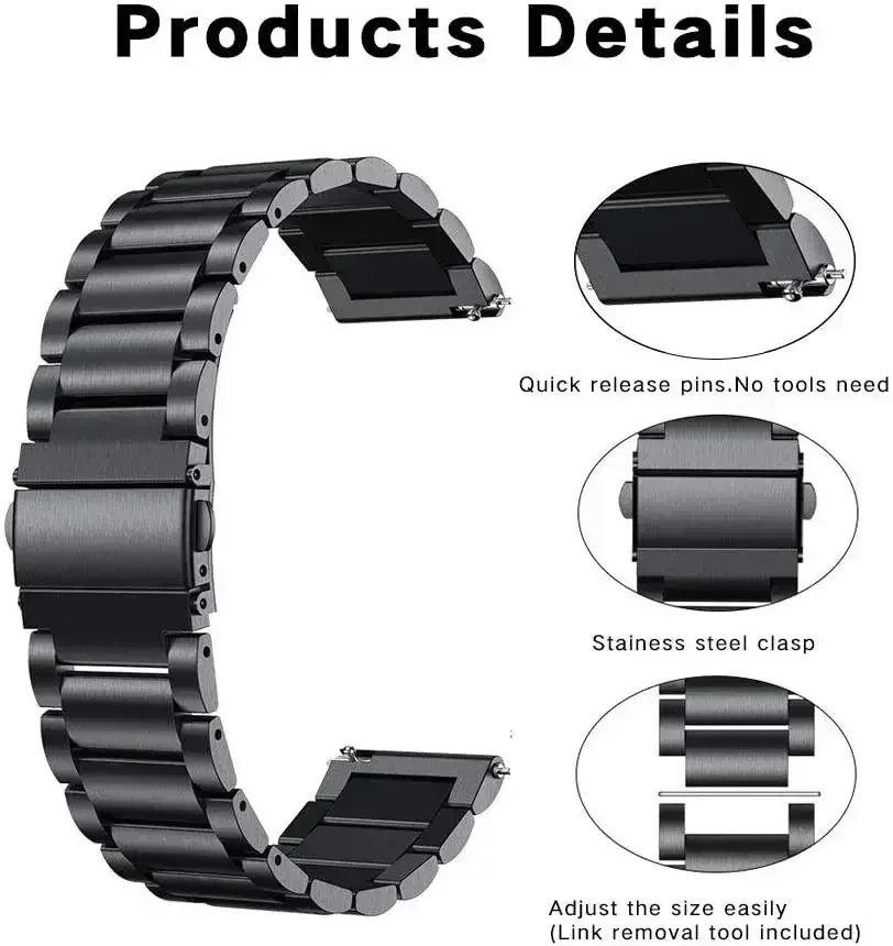 22mm Metalowy pasek ze stali n – Xiaomi Smartwatch S4 Accessories recenzja i cena