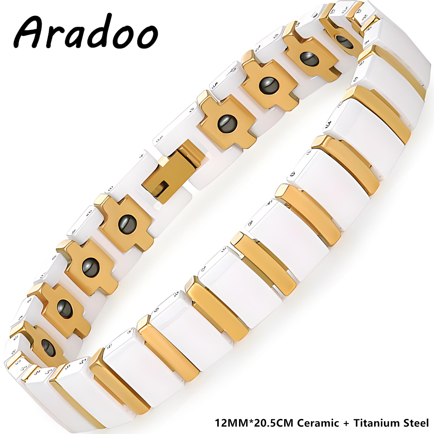 Bransoletka ceramiczna ARADOO  – Ceramic Link Bracelet recenzja i cena