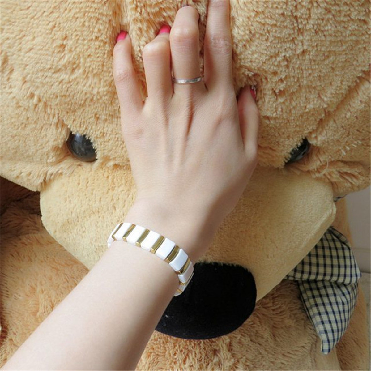 Bransoletka ceramiczna ARADOO  – Ceramic Link Bracelet recenzja i cena