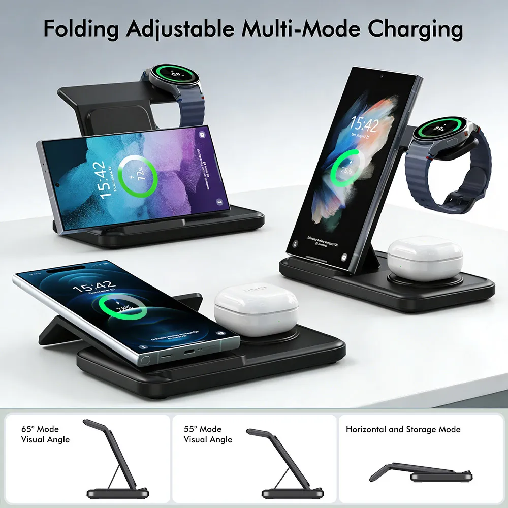 Stacja ładująca 3 w 1 bezprzew – Wireless Charger Watch recenzja i cena