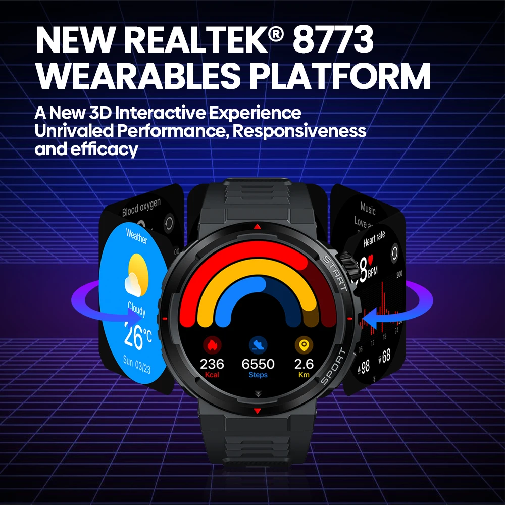 Nowy Zeblaze Ares 3 Plus 1,43- – Smartwatch Faces recenzja i cena