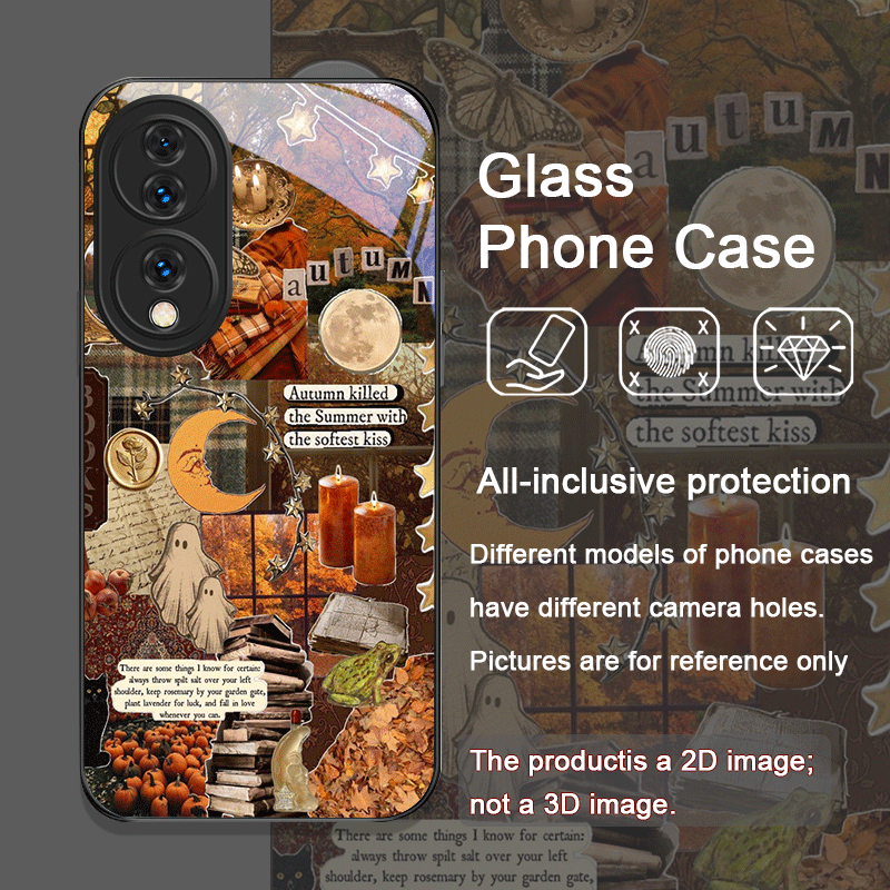 Retro, jesienne liście, wzór w – Huawei Nova 12 recenzja i cena