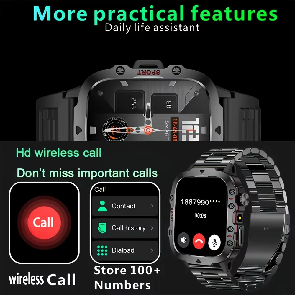 Męski smartwatch, ekran HD 4,6 – Smartwatch Faces recenzja i cena