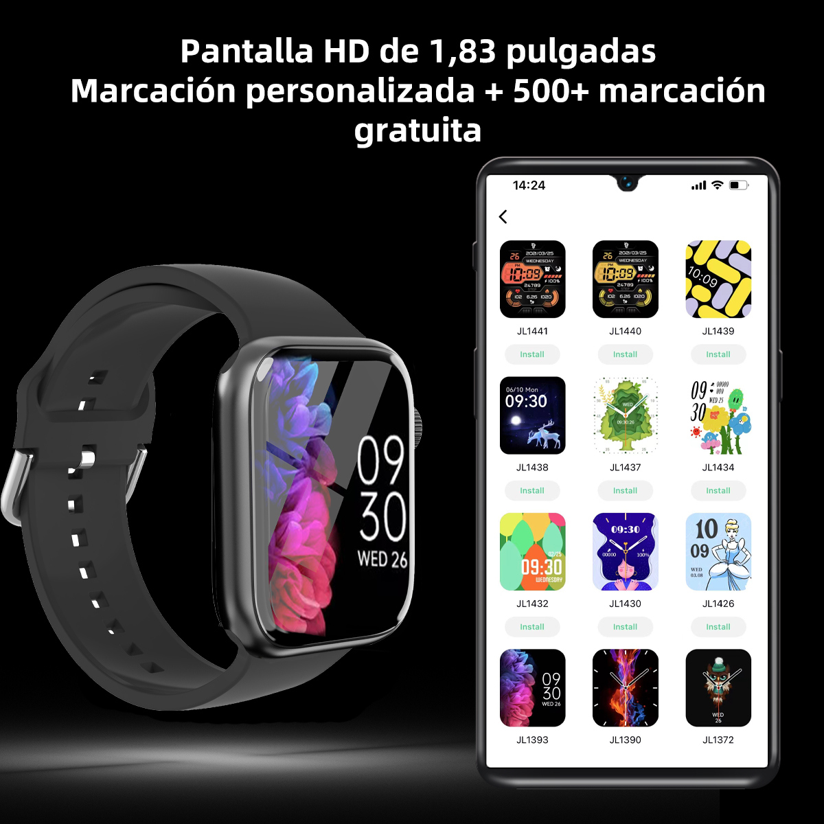 Modny sportowy inteligentny ze – Smartwatch Faces recenzja i cena