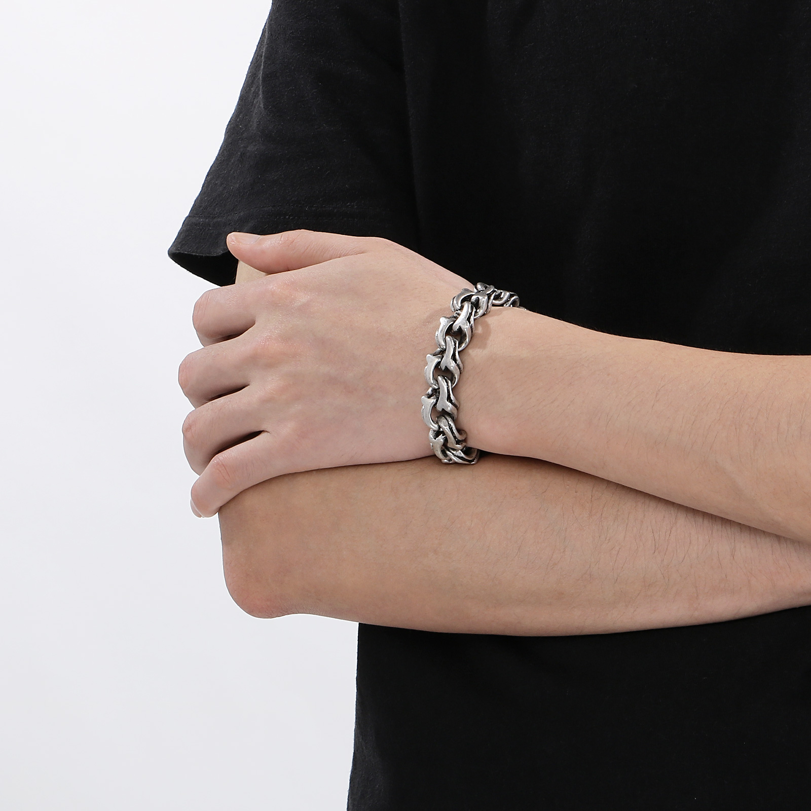 Masywna bransoletka łańcuszkow – Ceramic Link Bracelet recenzja i cena